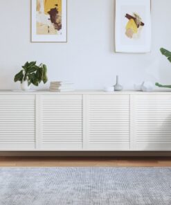 vidaXL Kastdeuren met lamellen 4 st 69x59