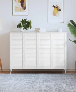 vidaXL Kastdeuren met lamellen 4 st 99