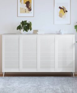 vidaXL Kastdeuren met lamellen 4 st 99