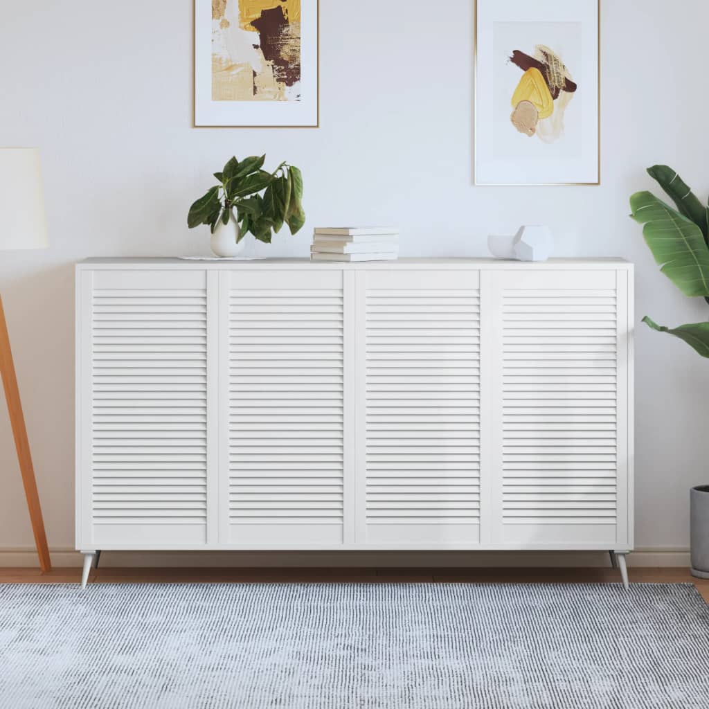 vidaXL Kastdeuren met lamellen 4 st 99