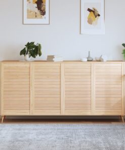 vidaXL Kastdeuren met lamellen 4 st 99