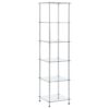 vidaXL Kastje 6-laags 40x40x160 cm gehard glas transparant