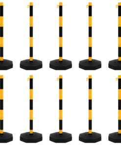 vidaXL Kettingpalenset met kunststof ketting 10 m