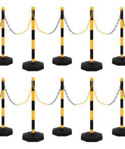 vidaXL Kettingpalenset met kunststof ketting 10 m