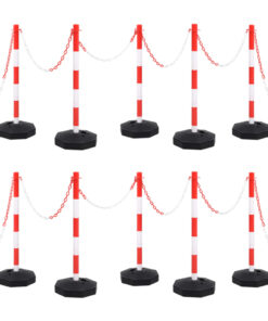 vidaXL Kettingpalenset met kunststof ketting 10 m