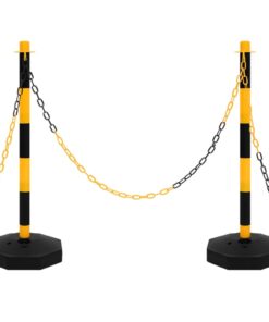 vidaXL Kettingpalenset met kunststof ketting 10 m