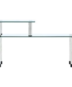 vidaXL Keukenschap 45x16x26 cm gehard glas transparent