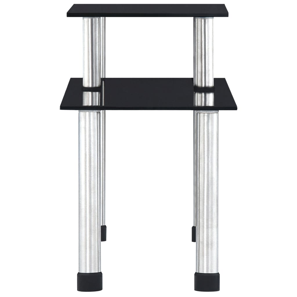 vidaXL Keukenschap 45x16x26 cm gehard glas zwart - Afbeelding 3