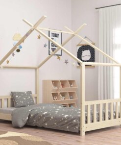 vidaXL Kinderbedframe massief grenenhout 70x140 cm