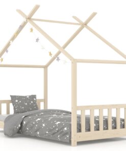 vidaXL Kinderbedframe massief grenenhout 80x160 cm