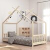 vidaXL Kinderbedframe massief grenenhout 80x160 cm