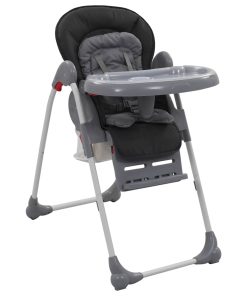 vidaXL Kinderstoel hoog grijs