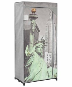 vidaXL Kledingkast New York 75x45x160 cm stof