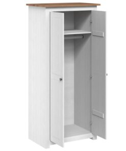 5 cm massief grenenhout wit