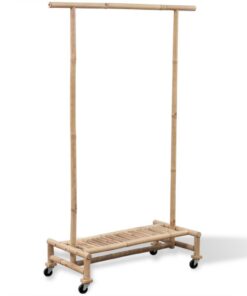 vidaXL Kledingrek bamboe