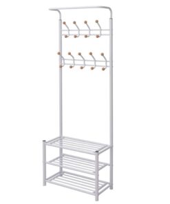 vidaXL Kledingrek met schoenenopberger 68x32x182