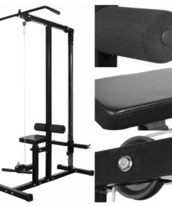 vidaXL Krachttoren met gewichtsschijven 40 kg