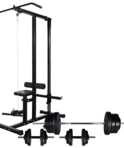 vidaXL Krachttoren met halterset 60