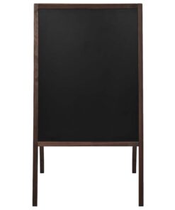 vidaXL Krijtbord dubbelzijdig vrijstaand 60x80 cm cederhout