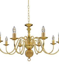 vidaXL Kroonluchter 8xE14 goudkleurig