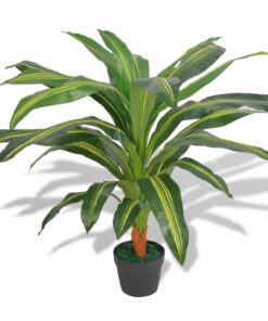 vidaXL Kunst dracena plant met pot 90 cm groen