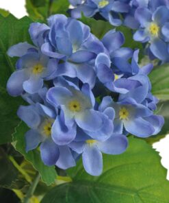 vidaXL Kunst hortensia plant met pot 60 cm blauw