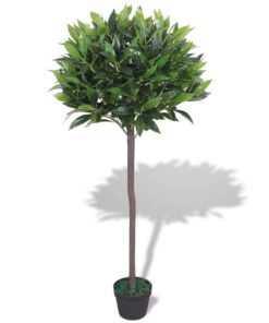 vidaXL Kunst laurierboom plant met pot 125 cm groen