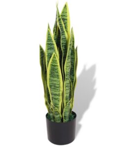 vidaXL Kunst sanseveria plant met pot 65 cm groen