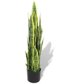 vidaXL Kunst sanseveria plant met pot 90 cm groen