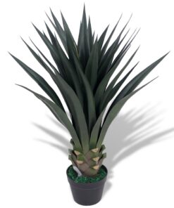 vidaXL Kunst yucca plant met pot 85 cm groen