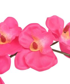 vidaXL Kunstplant orchidee met pot 30 cm rood