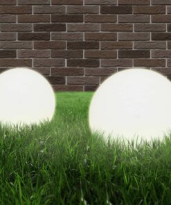 vidaXL LED-bollampen 4 st rond 20 cm PMMA