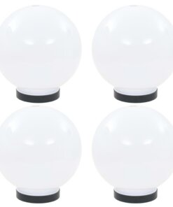 vidaXL LED-bollampen 4 st rond 20 cm PMMA