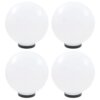 vidaXL LED-bollampen 4 st rond 30 cm PMMA