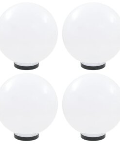 vidaXL LED-bollampen 4 st rond 30 cm PMMA