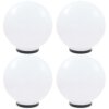 vidaXL LED-bollampen 4 st rond 40 cm PMMA