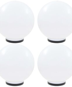 vidaXL LED-bollampen 4 st rond 40 cm PMMA