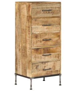 vidaXL Ladekast 45x35x106 cm massief mangohout