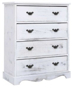 vidaXL Ladekast 60x30x75 cm hout wit