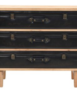 vidaXL Ladekast 80x36x75 cm massief vurenhout