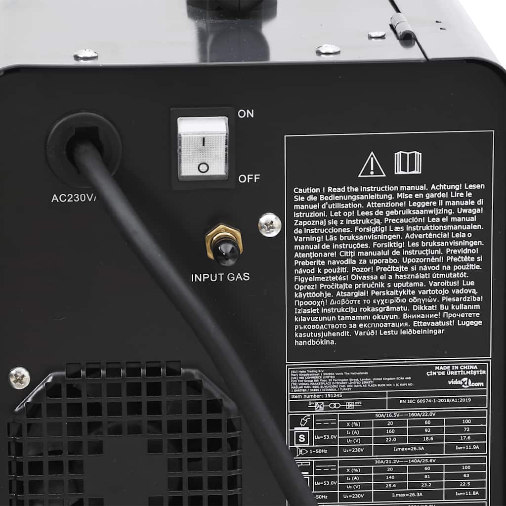 vidaXL Lasapparaat MIG/MMA/TIG 200 A - Image 5