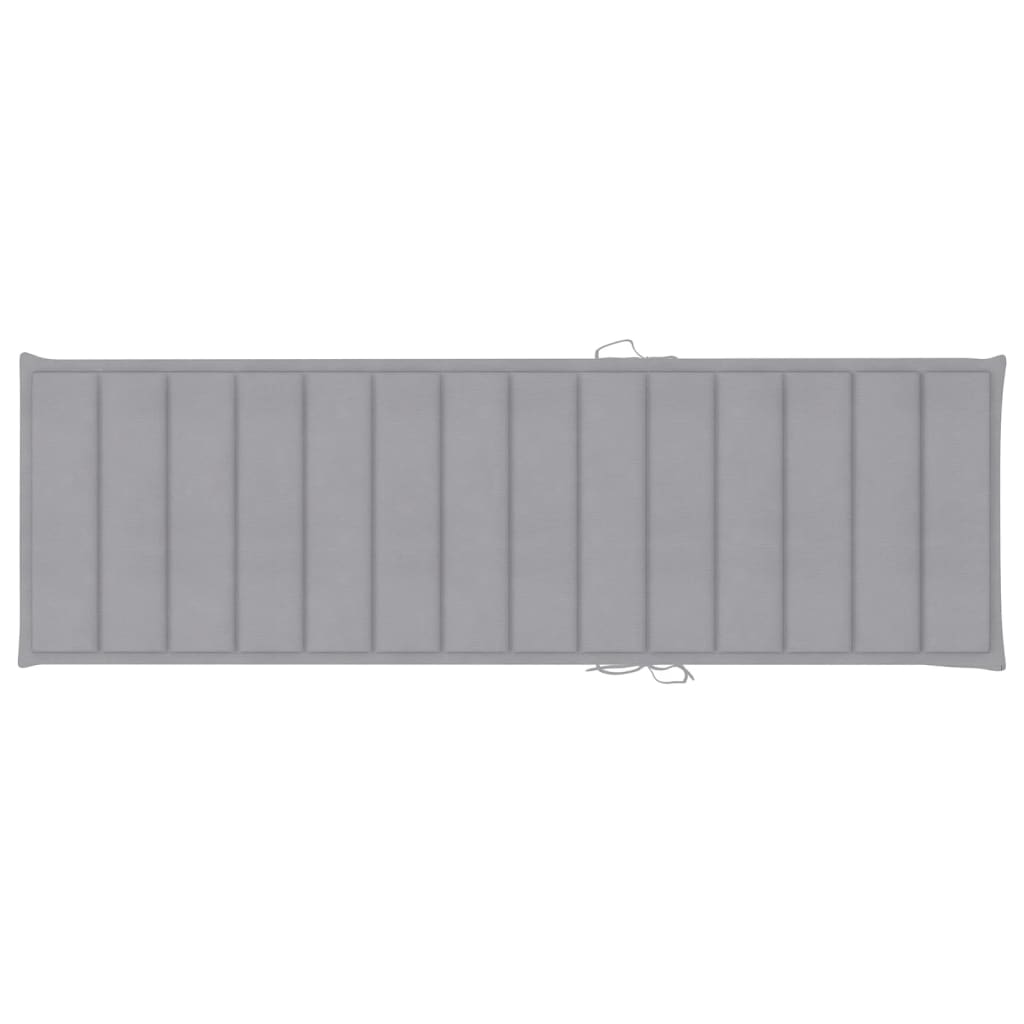 vidaXL Ligbed met kussen massief acaciahout - Afbeelding 3