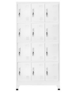 vidaXL Lockerkast met 12 compartimenten 90x45x180 cm