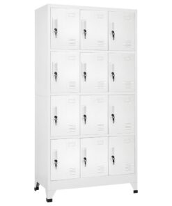 vidaXL Lockerkast met 12 compartimenten 90x45x180 cm