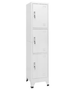 vidaXL Lockerkast met 3 vakken 38x45x180 cm