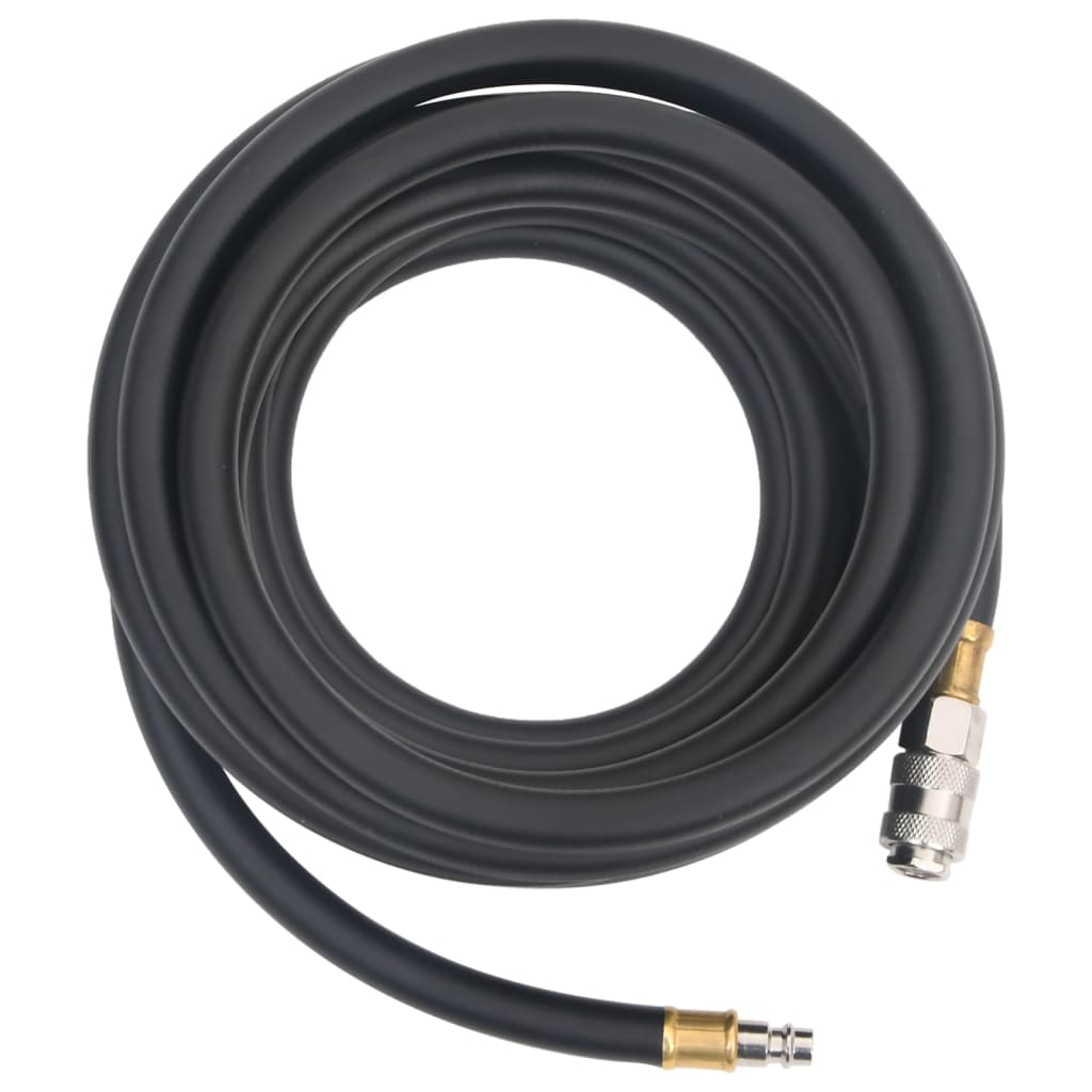6'' 2 m rubber en pvc zwart