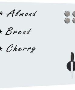 vidaXL Magneetbord voor aan de wand 40x40 cm glas