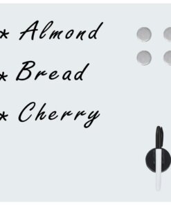 vidaXL Magneetbord voor aan de wand 60x60 cm glas