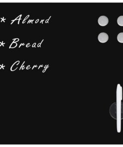 vidaXL Magneetbord voor aan de wand 60x60 cm glas