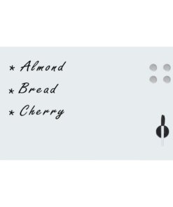 vidaXL Magneetbord wandmontage 120x60 cm glas